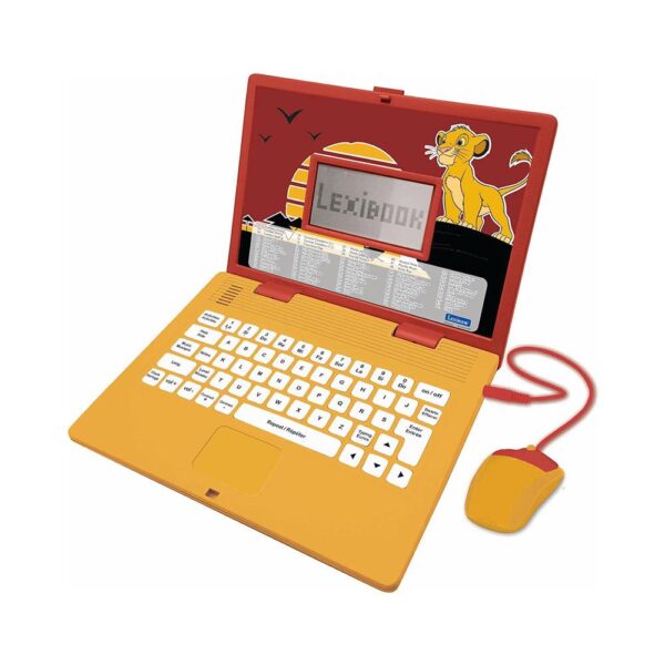 Lexibook Disney The Lion King Educational Laptop With 124 Activites - Yellow/Red