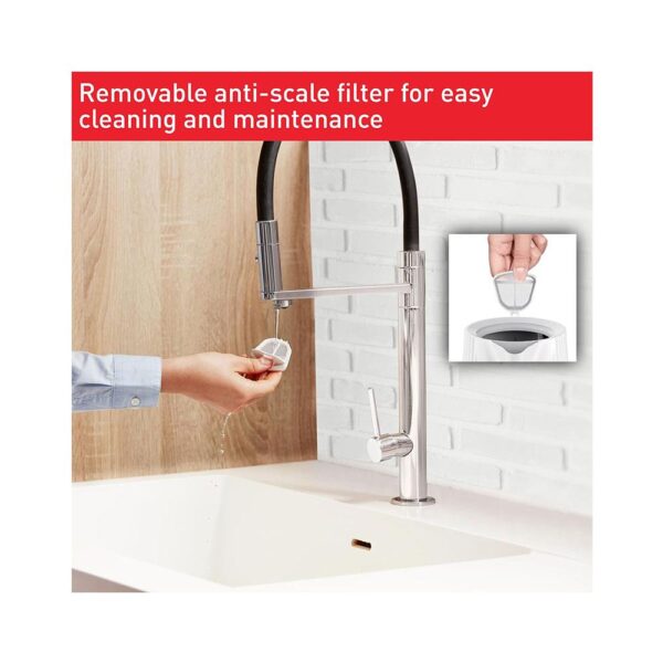 Tefal Loft Rapid Boil Traditional Cordless Electric Jug Kettle 3000 W 1.7 litres - Pure White - Image 5