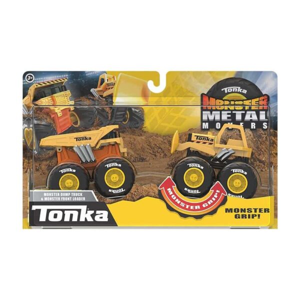 Tonka Monster Metal Movers Combo Pack Kids Construction Vehicle Toys - Construction Zone - Image 4