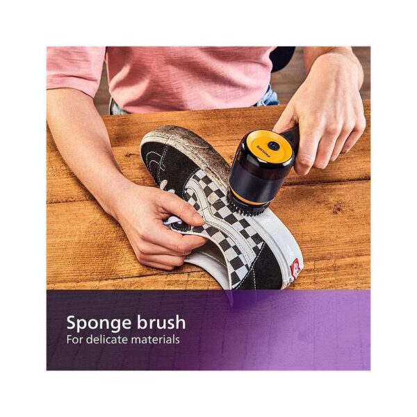 Philips Sneaker Cleaner Trainer Cleaning Kit With 3 Brush Heads - Blue/Yellow - Image 5
