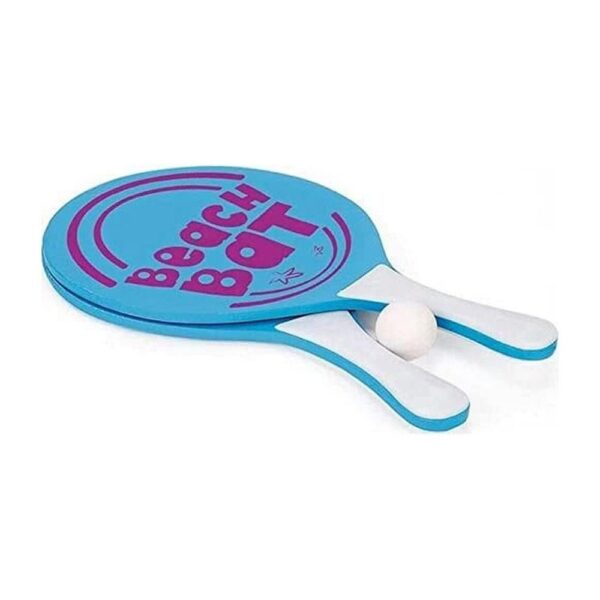 Toyrific Wooden Paddle Bat Set 2 Bats & Ball - Assorted