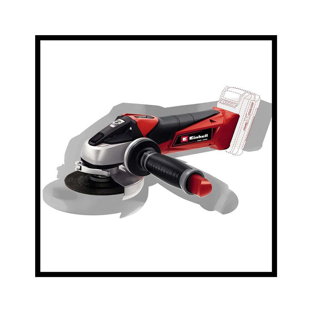 Einhell TE-AG 18/115 Li - Solo Acc Cordless Angle Grinder - Black And Red - Image 5