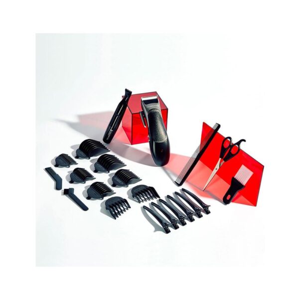 Remington Stylist Hair Clipper & Detail Trimmer Versatile 8 Combs Self-Sharpening Blades 25 Piece Kit - Black - Image 4