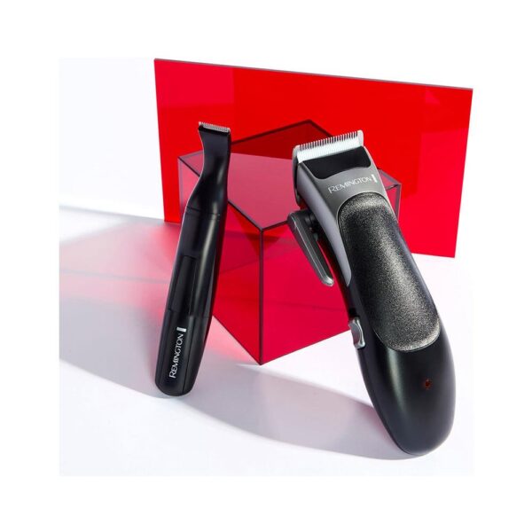 Remington Stylist Hair Clipper & Detail Trimmer Versatile 8 Combs Self-Sharpening Blades 25 Piece Kit - Black - Image 5