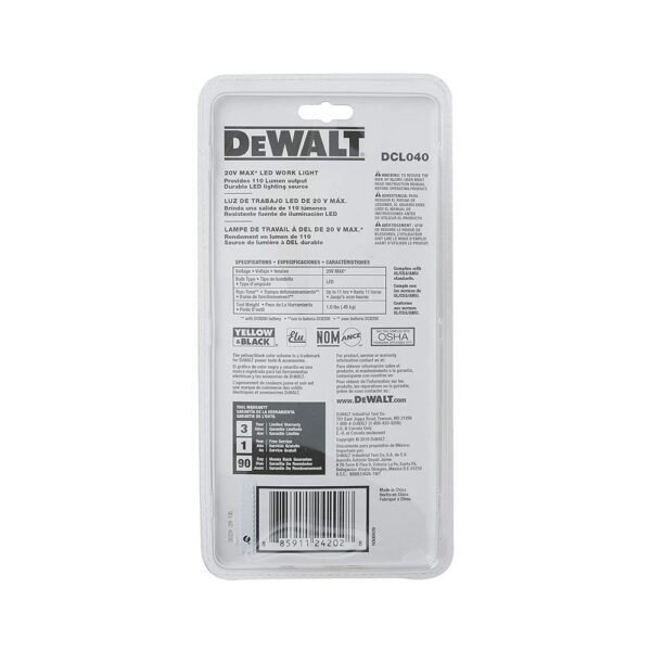Dewalt 18V XR Li-ion LED Pivot Flashlight Torch Bare Unit - Image 7