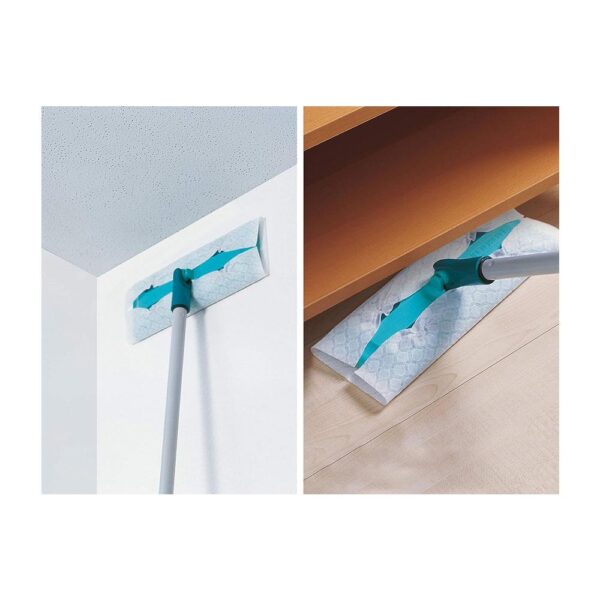 Leifheit Clean & Away Magneto Static Disposable Duster Wipes 28cm Wide 30 Cloths - White - Image 3