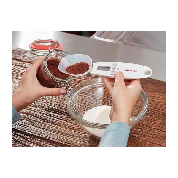 Soehnle Cooking Star Digital Kitchen Scale Measuring Spoon 500g Load Capacity - White - Image 3