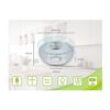 Soehnle Roma Digital Kitchen Scales 5kg Load Capacity Electric Glass Digital Food Scale - Silver - Image 3