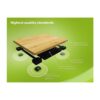Soehnle Style Sense Bamboo Magic Digital Personal Bathroom Scale Weighs To 180kg - Brown - Image 3