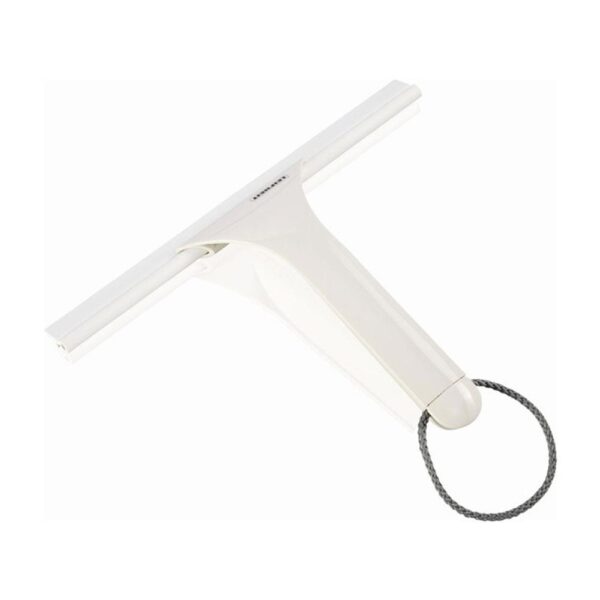 Leifheit Cabino Shower Cubicle Cleaner Window Squeegee With Rubber Lip 24cm Cleaning Width - White