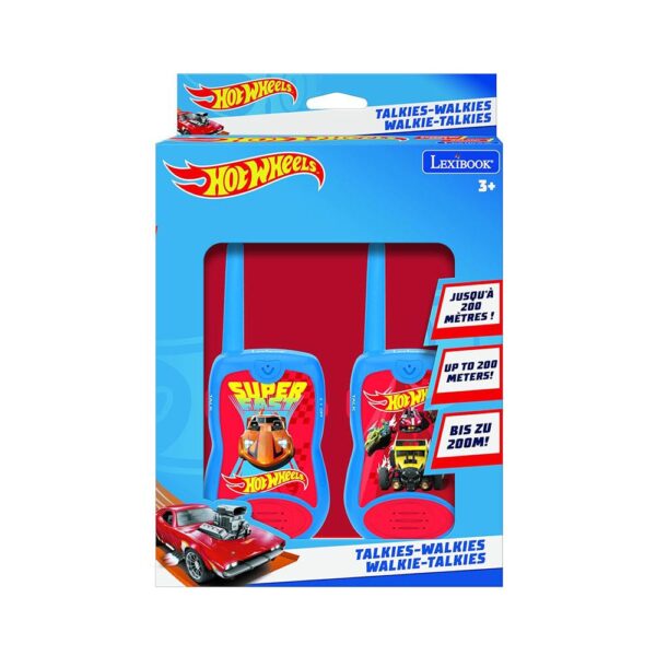 Lexibook Hot Wheels Walkie-Talkies With 200M Transmission Range - Red/Blue - Image 2