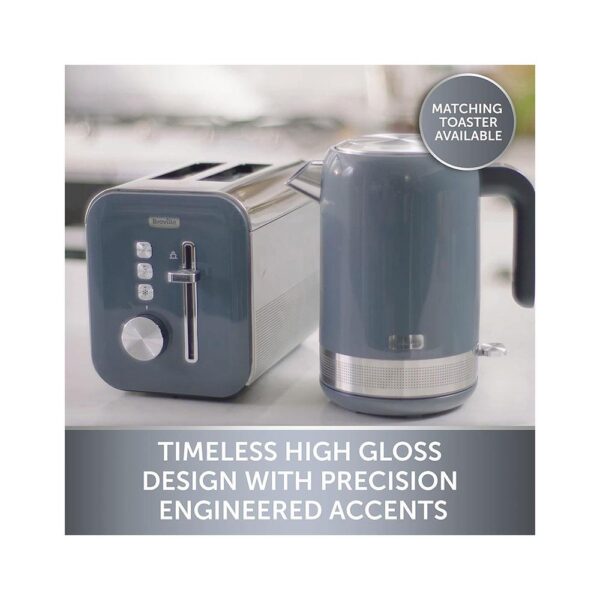 Breville High Gloss Electric Jug Kettle Fast Boil Stainless Steel 3000W 1.7 Litres - Grey - Image 6