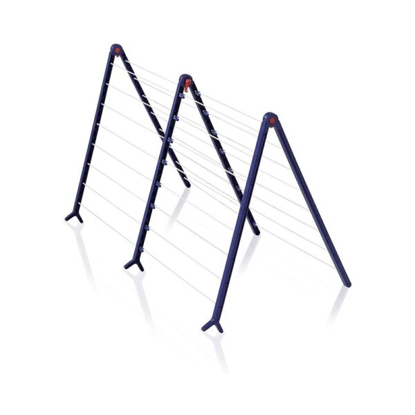 Leifheit Pegasus 190 Bath Extendable Folding Clothes Laundry Airer Dryer - Blue/White