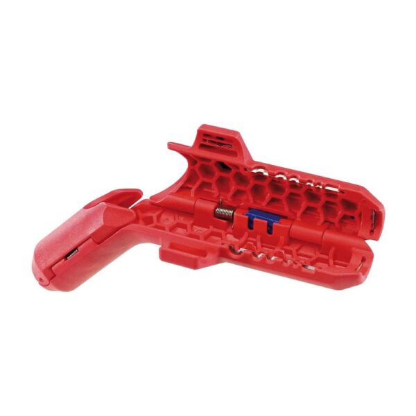 Knipex ErgoStrip Universal 3 In 1 Tool (Left Handed) - Red - Image 2