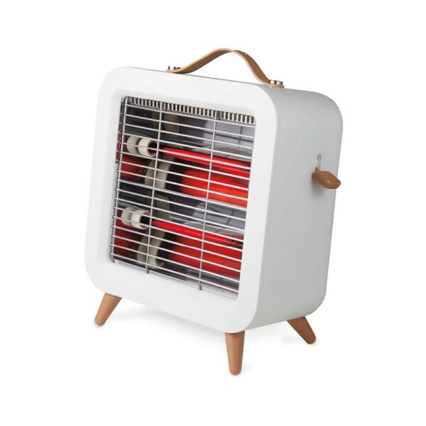 Warmlite Infrared Desk Heater 550W Portable Ultra-Quiet With Overheat Protection - Cream