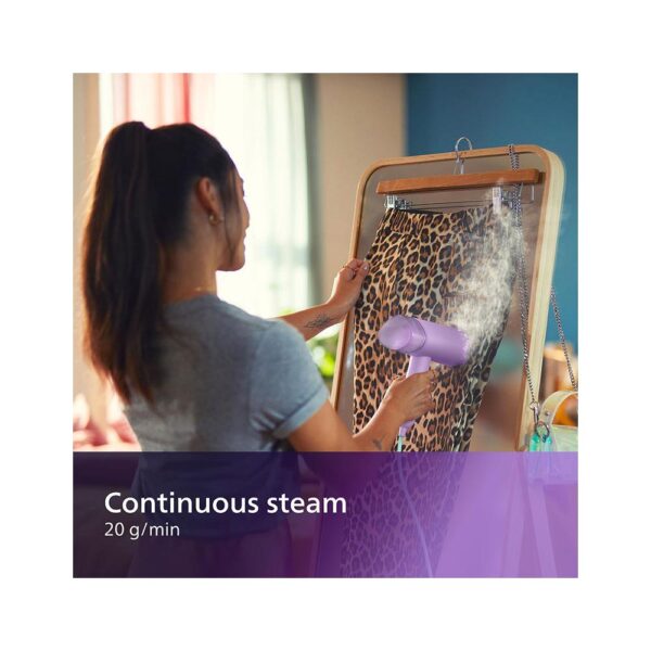 Philips Series 3000 Handheld Steamer 20g/min Steam 1000W Detachable 100ml Water Tank - Purple - Image 3
