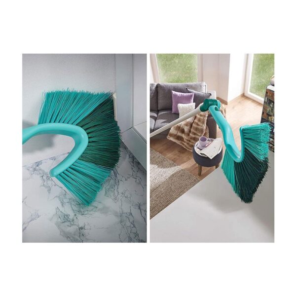 Leifheit Dusty Cobweb Duster Small Cobweb Brush Broom With Adjustable Angled - Green - Image 4