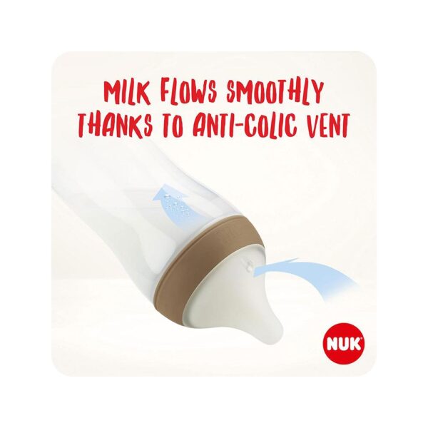 NUK Perfect Match Baby Bottles Set 3 x Anti Colic Baby Bottles & Space Soother - Disney Winnie The Pooh - Image 4