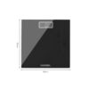 Black & Decker Digital Bathroom Scale High Precision Sensor System Durable Tempered Glass 170kg Capacity - Black - Image 3