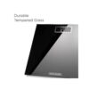 Black & Decker Digital Bathroom Scale High Precision Sensor System Durable Tempered Glass 170kg Capacity - Black - Image 6
