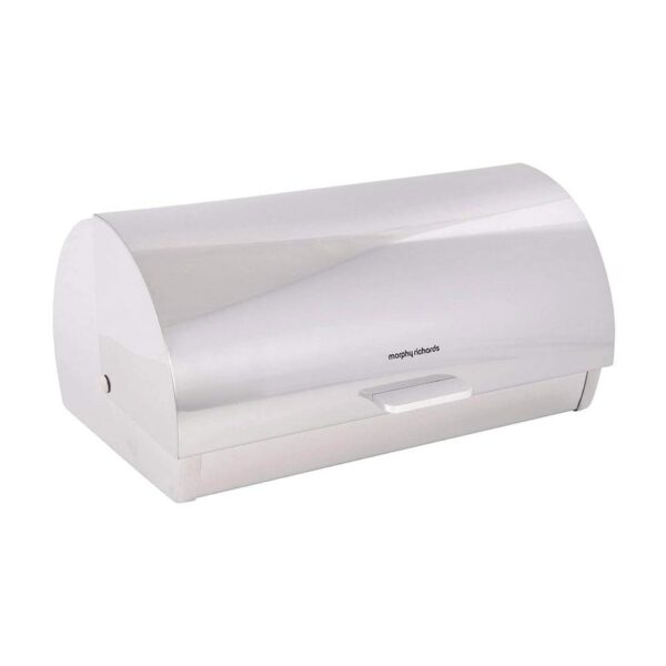 Morphy Richards Accents Roll Top Bread Bin Stainless Steel - Silver