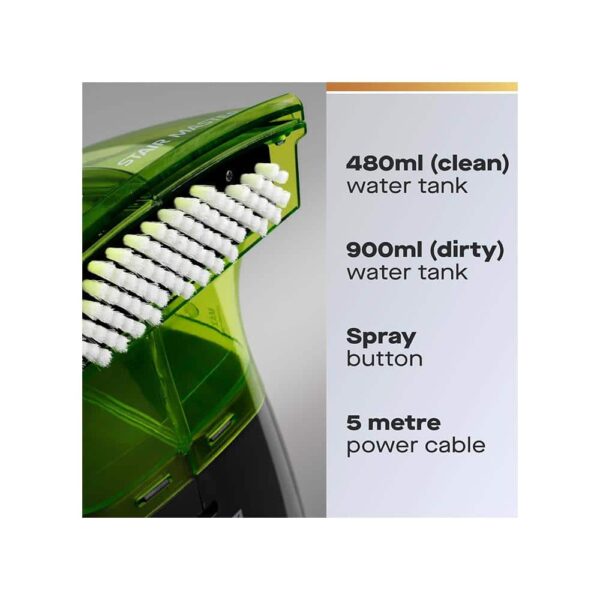 Daewoo Hurricane Stair Master Carpet & Upholstery Cleaner 500W - Grey/Green - Image 2