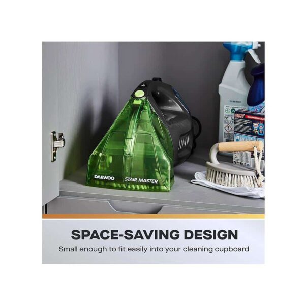 Daewoo Hurricane Stair Master Carpet & Upholstery Cleaner 500W - Grey/Green - Image 4