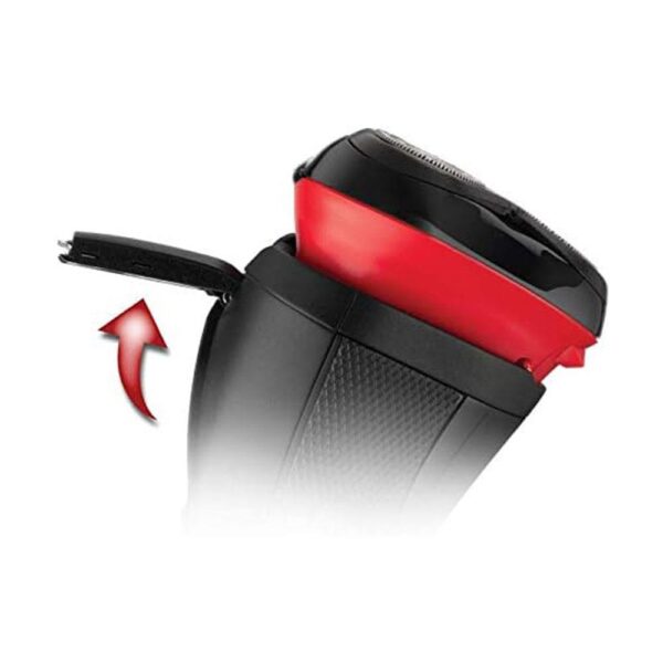 Remington Style Series R3 Corded Electric Shaver With Pop-Up Trimmer - Black/Red - Image 3