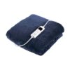 Carmen Comfort Luxury Electric Heated Blanket Flow & Over With 9 Heat Settings - Navy Blue