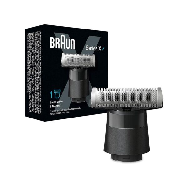 Braun Series X Replacement Blade 4D-Blade With Two-Way Comb & Flex Head - Black