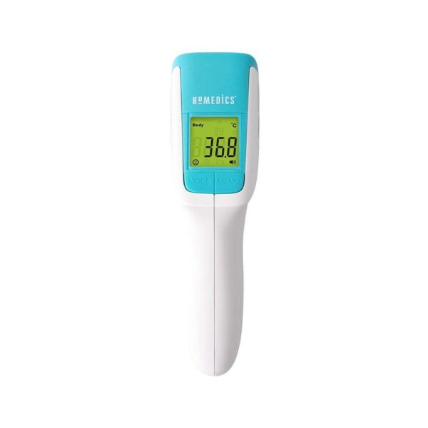 Homedics Non-Contact Infrared Body Thermometer Digital LCD Display Instant Measurement - Green/Yellow/Red - Image 2