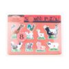 Melissa & Doug Farm Animals Sound Puzzle Board - 8 Piece Wooden Peg Puzzle With Sound Effects - Multicolour - Image 2
