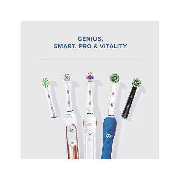 Braun Oral-B Dual Clean Electric Toothbrush Replacement Brush Heads 3 Pack - White - Image 4