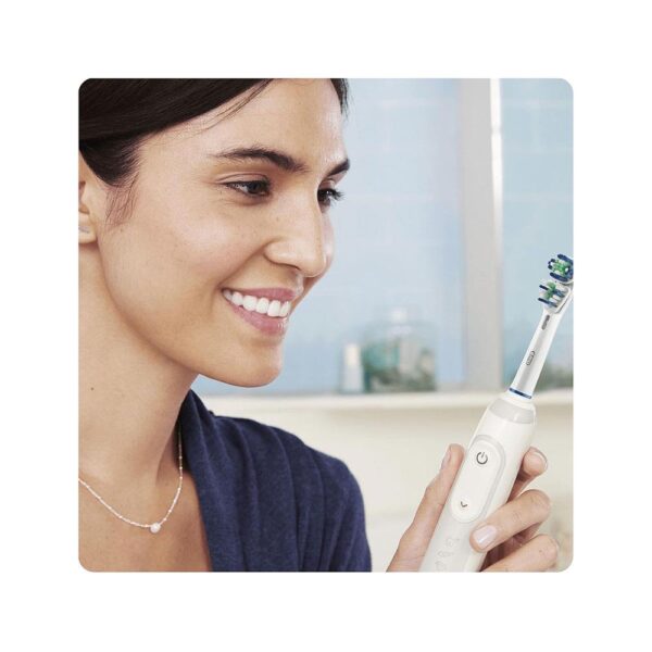 Braun Oral-B Dual Clean Electric Toothbrush Replacement Brush Heads 3 Pack - White - Image 5