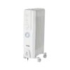 Warmlite 7 Fin Oil Filled Radiator With Adjustable Thermostat & 24 Hour Timer 1500W - White