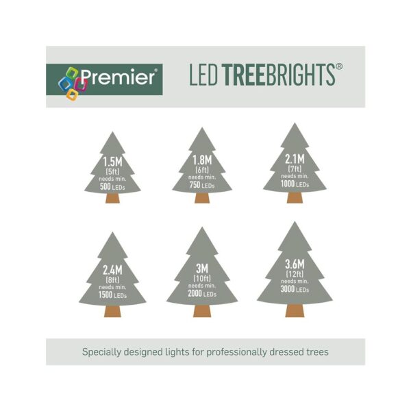 Premier Decoration Multi Action TreeBrights 750 LED Lights With Timer - Multicolour - Image 5
