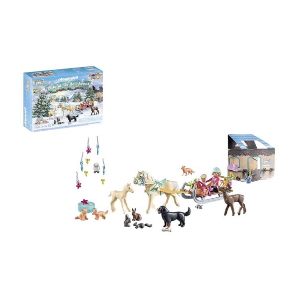 Playmobil Christmas Sleigh Ride Advent Calendar Christmas Toys - 68 Pieces