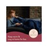 Dreamland Hurry Home Deluxe Velvet Warming Throw Blanket Large 160 X 120cm - Navy Blue - Image 4