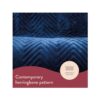 Dreamland Hurry Home Deluxe Velvet Warming Throw Blanket Large 160 X 120cm - Navy Blue - Image 5