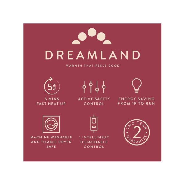 Dreamland Hurry Home Deluxe Velvet Warming Throw Blanket Large 160 X 120cm - Navy Blue - Image 7