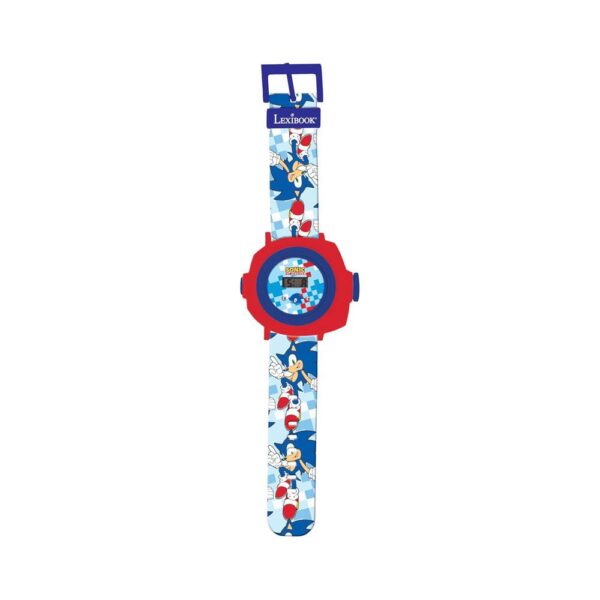 Lexibook Sonic Children's Projection Watch With 20 Images - Blue/Red - Image 2
