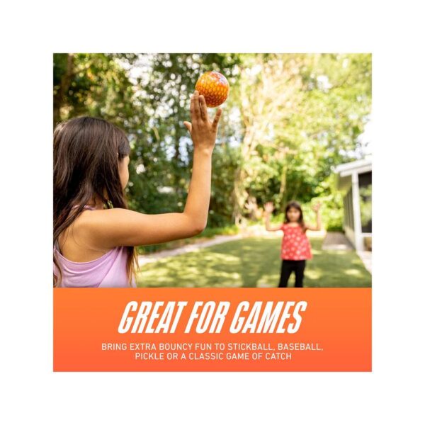 Nerf Super Bounce Balls 2 High Bounce Balls For Kids Indoor & Outdoor Fun Sports - Assorted Colours - Image 5