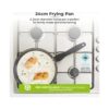 Tower Diamo 24cm Frying Pan With Black Diamond Ceramic Non-Stick Coating - Black - Image 4