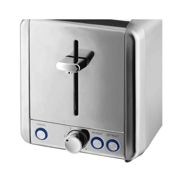 Swan Classic 2 Slice Toaster Polished Stainless Steel 925W - Silver - Image 3