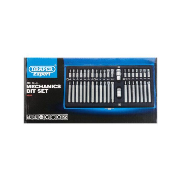 Draper Expert TX-STAR Hex. & Spline Mechanics Bit Set 3/8 Inch 1/2 Inch Square Drive - 40 Piece - Image 3