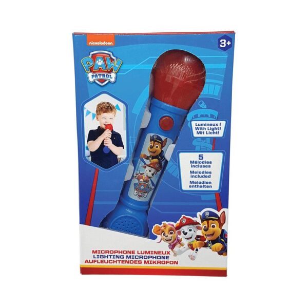 Lexibook Paw Patrol Lighting Microphone With Melodies & Sound Effects - Blue/Red - Image 4