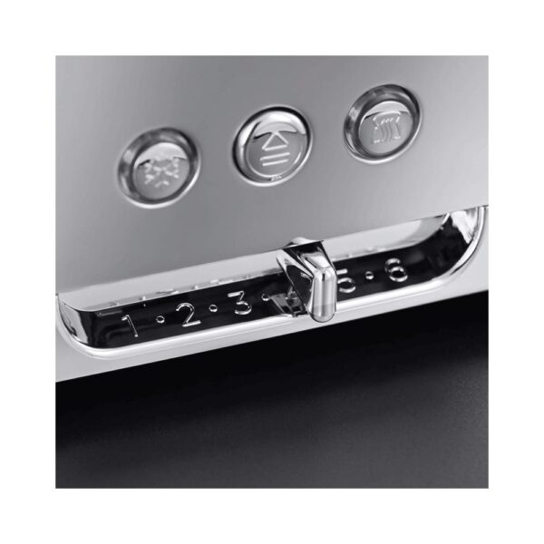 Russell Hobbs Luna Long Slot 2 Slice Toaster Stainless Steel 1420W - Copper - Image 3