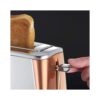 Russell Hobbs Luna Long Slot 2 Slice Toaster Stainless Steel 1420W - Copper - Image 5