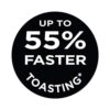 Russell Hobbs Luna Long Slot 2 Slice Toaster Stainless Steel 1420W - Copper - Image 9