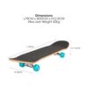 Xootz Doublekick Skateboard 31 Inch X 8 Inch 7 Ply Maple Deck - Industrial - Image 3
